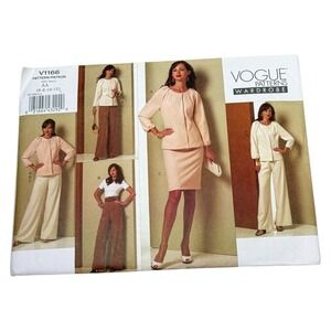 Vogue V1166 Wardrobe Jacket Top Skirt Pants Size 6 8‎ 10 12 Pattern Uncut Sewing